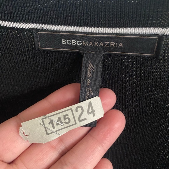 Black Cardigan with Fine White Floral Embroidery & Beaded - Picture 2 of 10